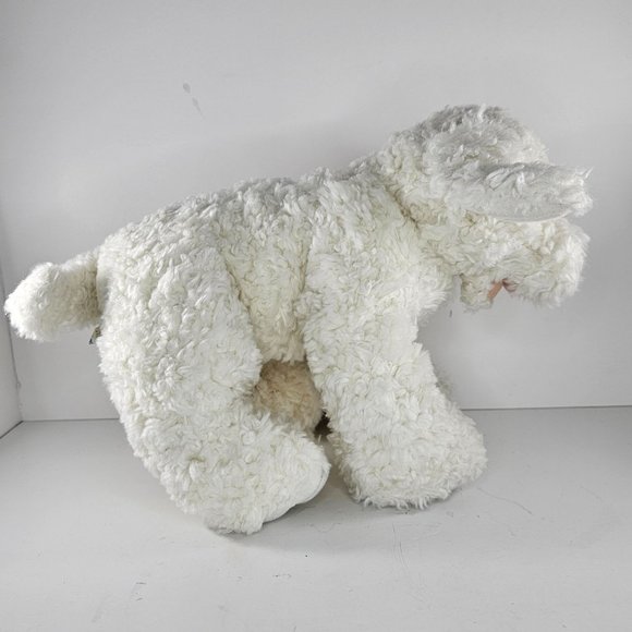 Vintage Build A Bear Bichon Maltese Poodle Dog Stuffed Animal Poseable Ears - Picture 3 of 7